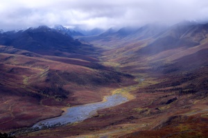 uitzicht op de Tombstone Mountains | Dempster Highway Yukon